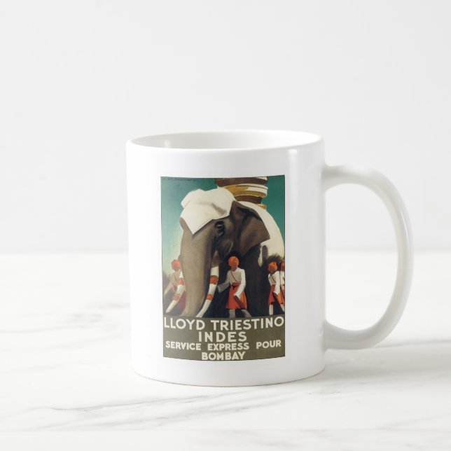 Vintage Lloyd Triestino India Coffee Mug (Right)