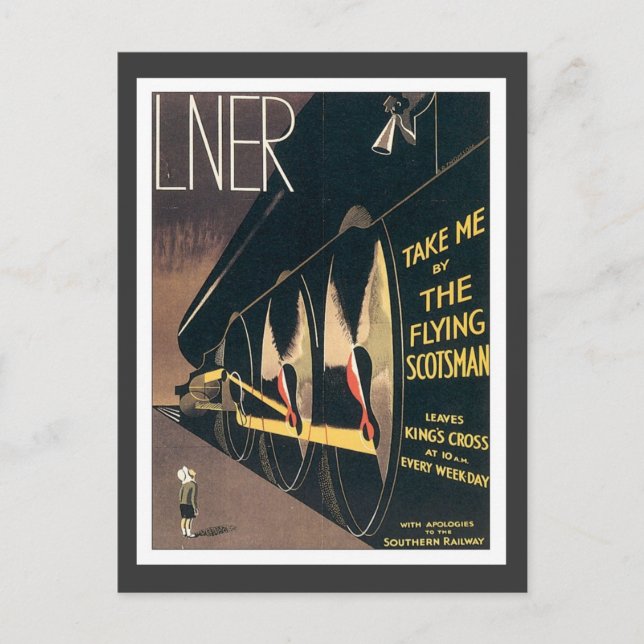 Vintage LNER Railway Postcard (Front)