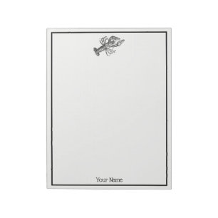 Vintage Lobster #1 Drawing Notepad
