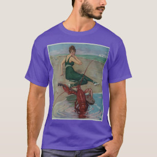 Vintage Lobster Guitar Serenade Illustration 1914  T-Shirt
