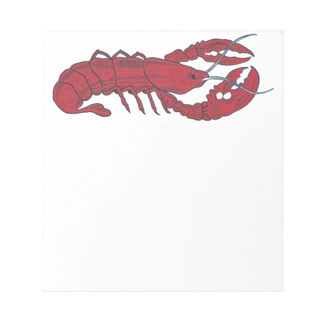 Vintage Lobster Notepad (Front)