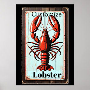 Vintage Lobster Sign Thunder_Cove