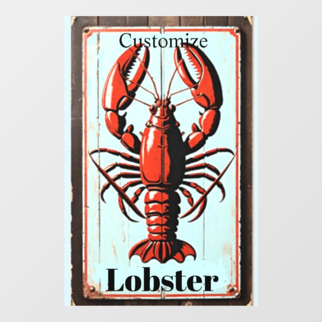 Vintage Lobster Sign Thunder_Cove (Sheet)