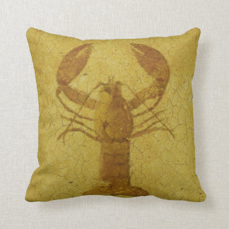 Vintage Lobster Throw pillow