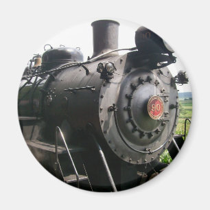 Vintage Locomotive Railroad Train Magnet