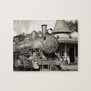 Vintage Locomotive Train Steam Engine Railway Jigsaw Puzzle