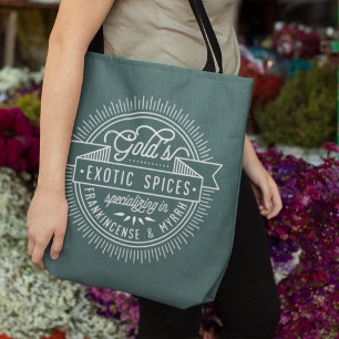 Vintage Logo Christmas Tote Bag