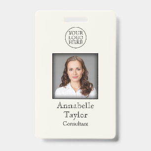 Vintage Logo ID Badge