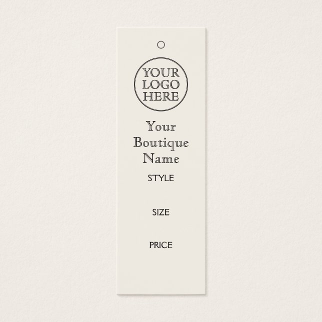 Vintage Logo Price Hang Tag (Front)