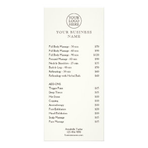 Vintage Logo Rack Card