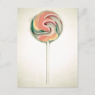 VINTAGE LOLLIPOP POSTCARD