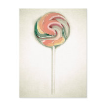 VINTAGE LOLLIPOP POSTCARD
