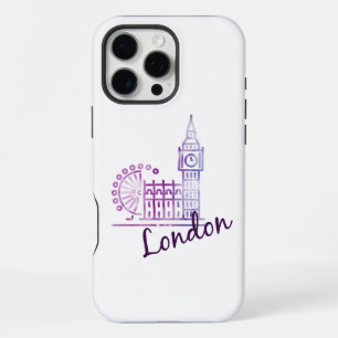 Vintage London Big Ben – Retro British Travel Art iPhone 16 Pro Max Case