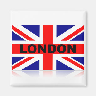 Vintage London British Flag Magnet