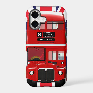 Vintage London Bus and Union Jack