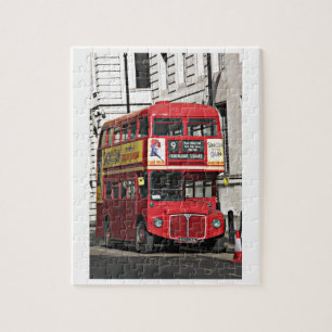 Vintage London Bus Jigsaw Puzzle