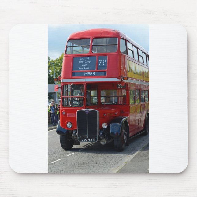Vintage London Bus Mouse Pad (Front)