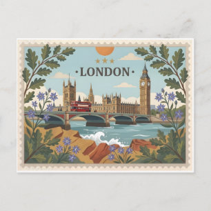 Vintage London Dayscape Postcard