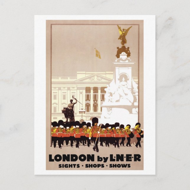 Vintage London England British Tourism Travel Postcard (Front)