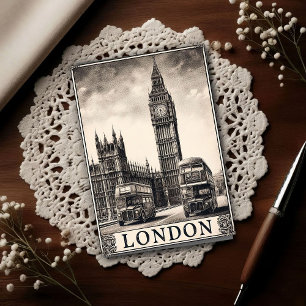 Vintage London England Travel Postcard