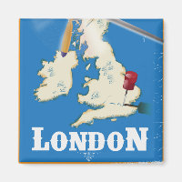 Vintage London, England Travel Poster