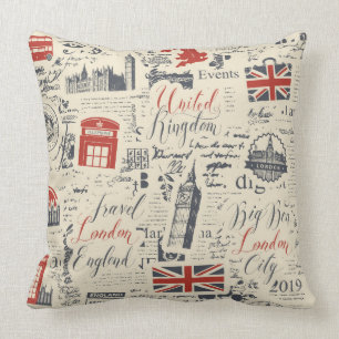 Vintage London Pillow