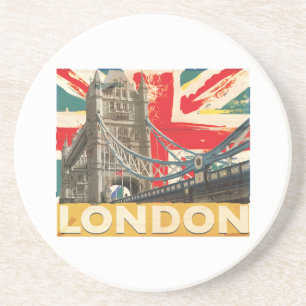 Vintage London Poster Coaster