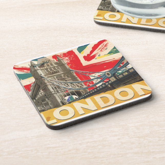 Vintage London Poster Coaster (Left Side)