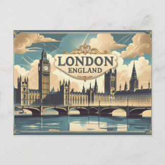 Vintage London Scenes Postcard
