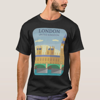 Vintage London T-Shirt Retro UK Travel Souvenir