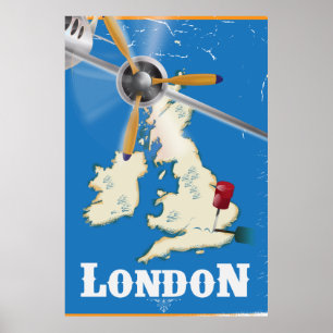 Vintage London Travel Poster