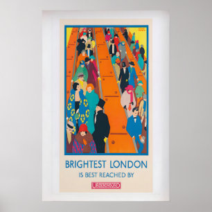 Vintage London Underground Travel Poster by Horace