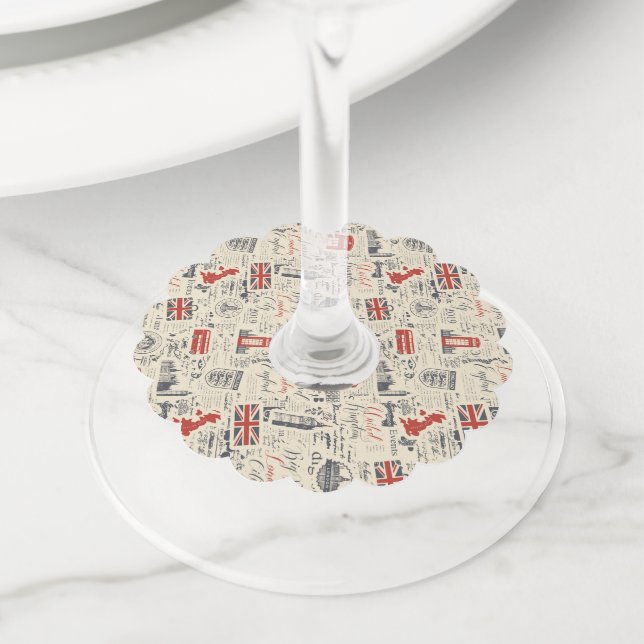 Vintage London Wine Tags (Close Up)