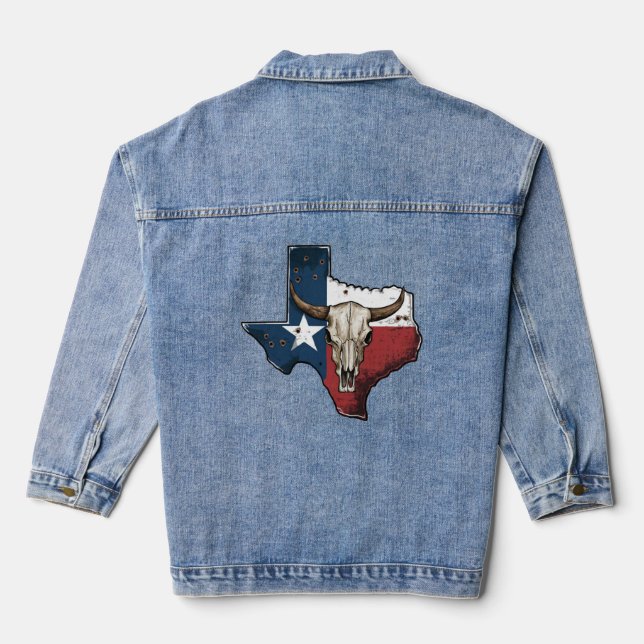 Vintage Lone Star State Denim Jacket (Back)