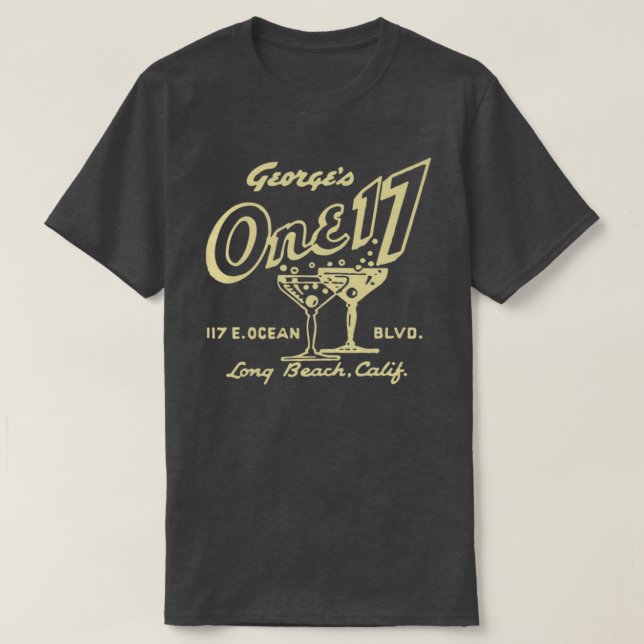 Vintage Long Beach Bar T-Shirt (Design Front)