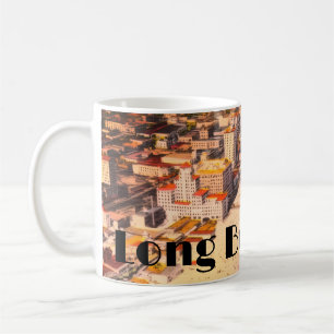 Vintage Long Beach, California, Historic Boardwalk Coffee Mug