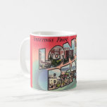 Vintage Long Beach NY Mug<br><div class="desc">A stunning vintage postcard greeting from Long Beach, New York. If you prefer a different colour background on the mug it's easy to change it!</div>