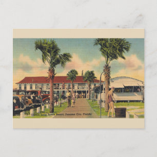 Vintage Long Beach Panama City Florida Postcard