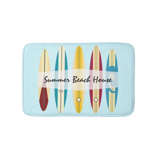 Vintage Longboards Bath Mat (Front)