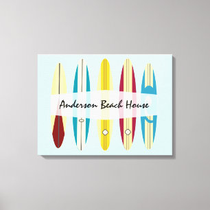 Vintage Longboards Canvas Print