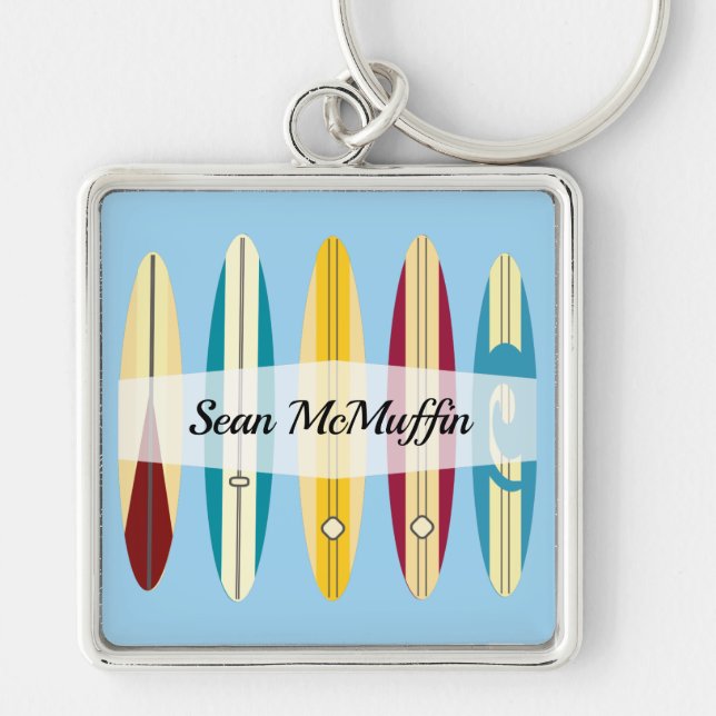 Vintage Longboards Key Ring (Front)