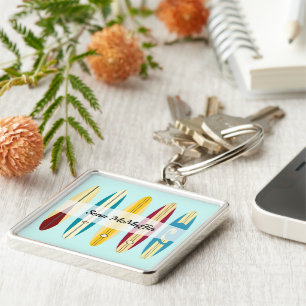 Vintage Longboards Key Ring