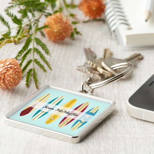 Vintage Longboards Key Ring (Side)