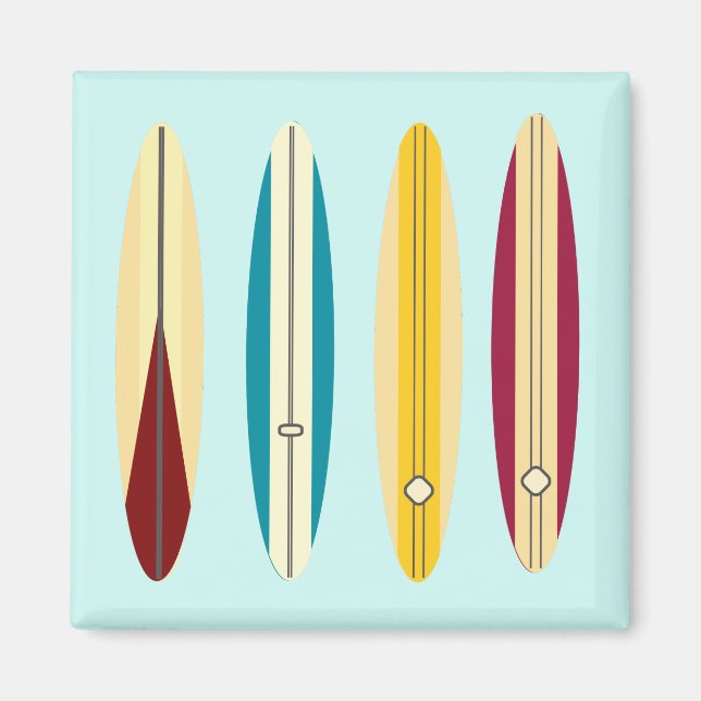 Vintage Longboards Magnet (Front)