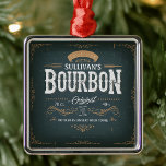 Vintage Look ADD NAME American Bourbon Whiskey Bar Metal Tree Decoration<br><div class="desc">Vintage Look ADD NAME American Bourbon Whiskey Bar design - Customise with your Name or Custom Text.</div>