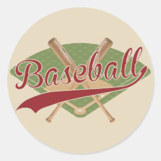 Vintage look Baseball Sticker