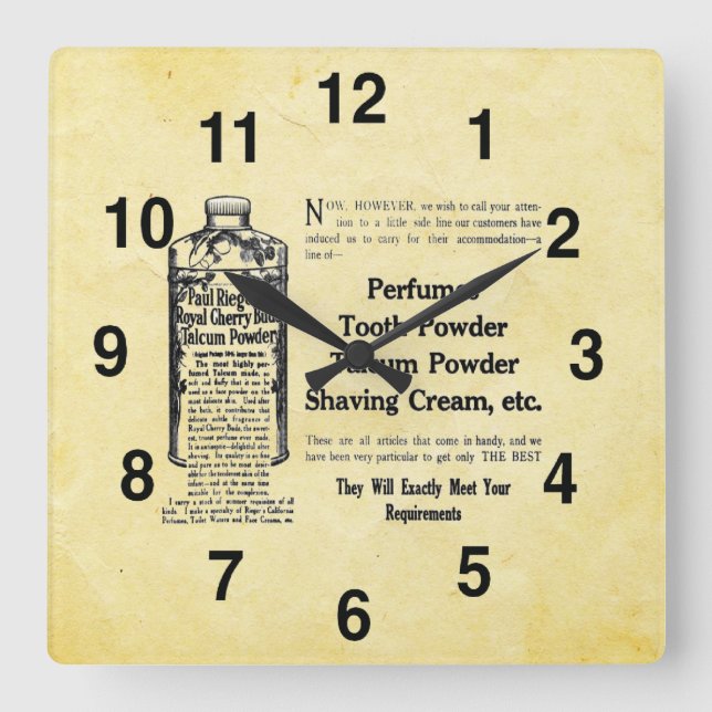 Vintage Look Bathroom Clock (Front)