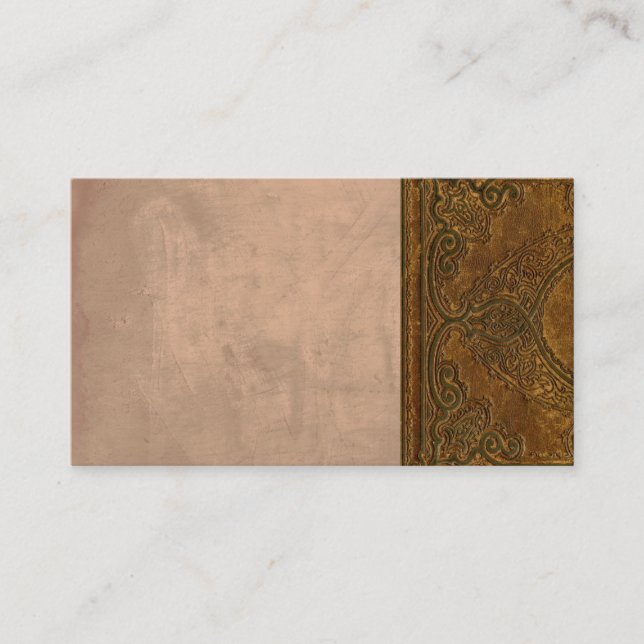 vintage look business card template in sepia (Front)