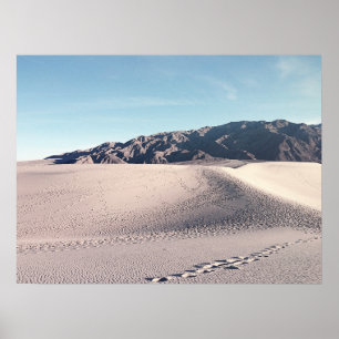 Vintage Look Death Valley Sand Dunes Poster