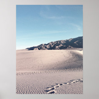 Vintage Look Death Valley Sand Dunes Poster
